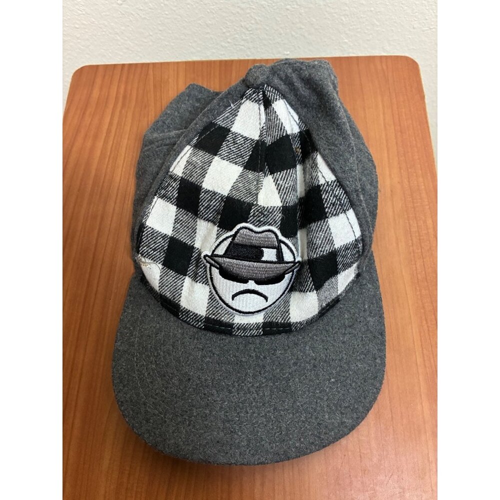 Low Rider Baseball Hat Soft Felt Gray Snapback